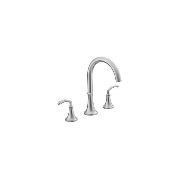 Chrome Two-Handle Roman Tub Faucet